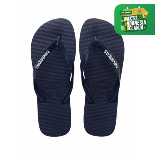 Foto Produk Havaianas Logo Filete 0306-Navy/White - Biru, 37-38 dari Havaianas Official Shop