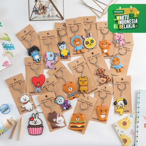 Foto Produk RUMAUMA Souvenir Gantungan Kunci Stainless Keychain Lucu Hadiah Murah - JEPANG dari Rumauma