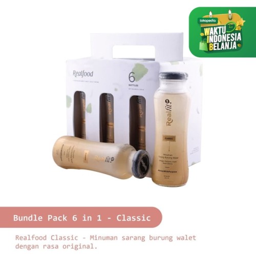 Foto Produk Realfood Classic 210 ml - Bird's Nest Rasa Original - Paket 6 in 1 dari Realfood