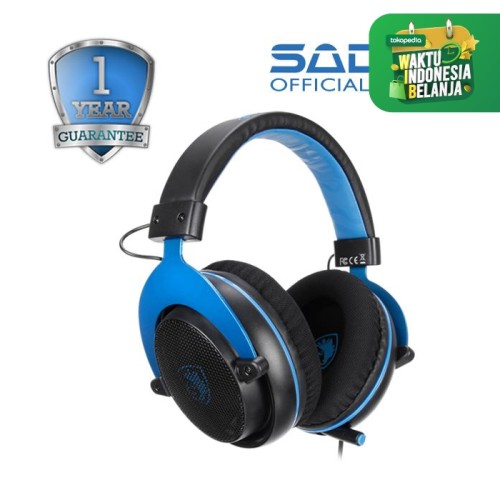 Foto Produk Sades MPower Multiplatform Gaming Headset - Biru dari Sades Official Store