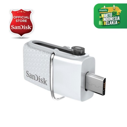 Foto Produk Sandisk USB 3.0 Ultra Dual USB Drive OTG 32GB ( White ) dari SanDisk Official