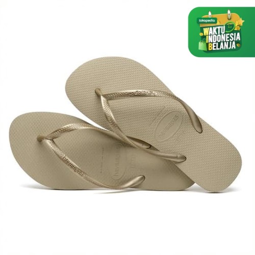 Foto Produk HAVAIANAS SLIM 2719-SAND GREY/LIGHT GOLD - MULTI, 39-40 dari Havaianas Official Shop