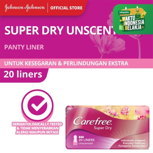 Foto Produk Carefree Super Dry Unscented 20's dari Johnson & Johnson