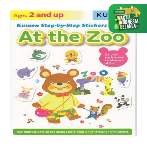 Foto Produk Buku Anak - Kumon - Step-by-Step Stickers: At the Zoo dari Kumon Publishing INA