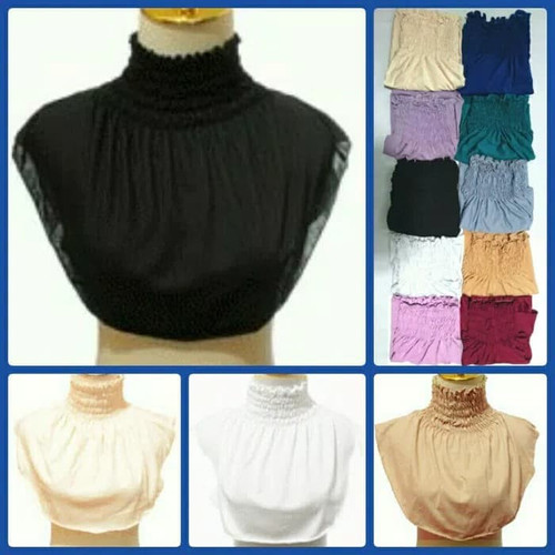 Foto Produk Manset Inner Leher Hijab / MANSET leher kerut Panjang dari hijab auliajogja