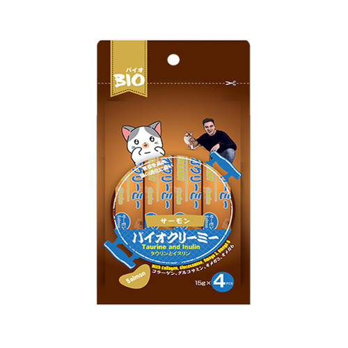 Foto Produk bio creamy 15 gr x 4 cat salmon dari F.J. Pet Shop