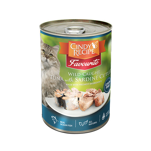 Foto Produk cindys recipe 400 gr cat wild caught tuna with sardine cutlet dari F.J. Pet Shop