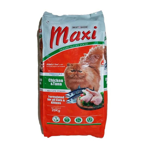 Foto Produk maxi cat 20 kg cat chicken tuna dari F.J. Pet Shop