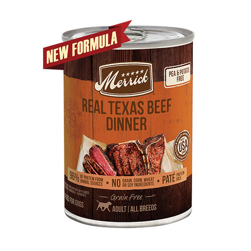 Foto Produk merrick grain free 360 gr dog real texas beef dinner dari F.J. Pet Shop