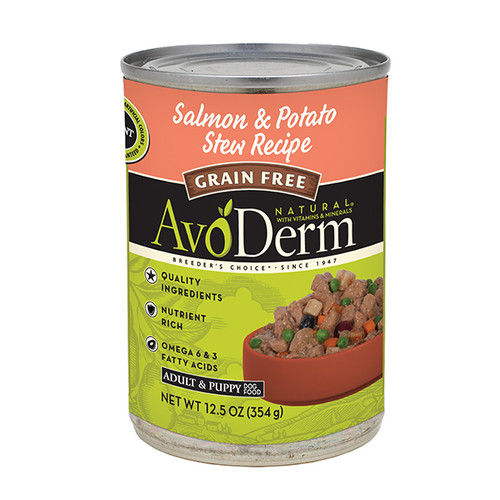Foto Produk avoderm 354 gr dog salmon and potato stew recipe dari F.J. Pet Shop