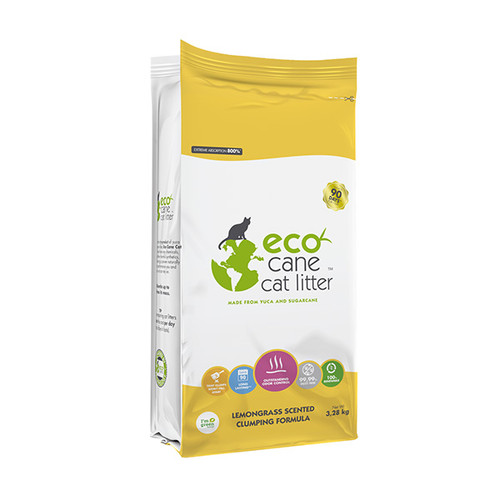 Foto Produk eco cane 3.28 kg lemongrass clumping cat litter dari F.J. Pet Shop