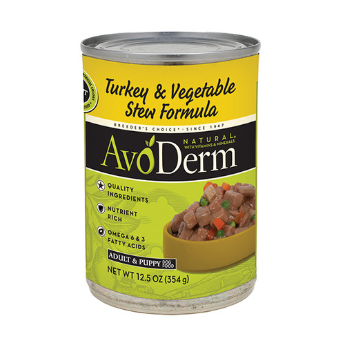 Foto Produk avoderm 354 gr dog turkey and vegetable stew recipe dari F.J. Pet Shop