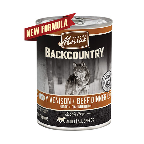 Foto Produk merrick backcountry 360 gr dog chunky venison and beef dinner dari F.J. Pet Shop
