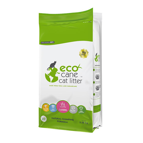 Foto Produk eco cane 3.28 kg natural clumping cat litter dari F.J. Pet Shop