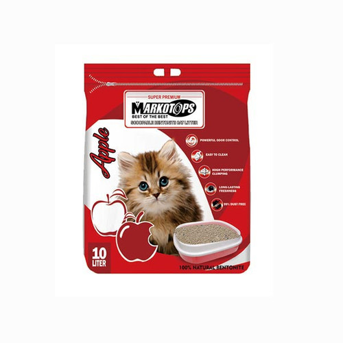 Foto Produk markotops 10 L apple cat litter pasir kucing dari F.J. Pet Shop