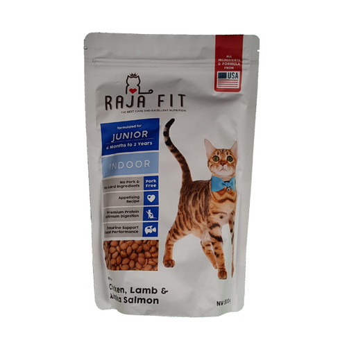 Foto Produk raja fit 500 gr kitten junior indoor chicken lamb alaska salmon dari F.J. Pet Shop