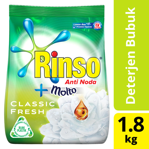 Foto Produk Rinso Molto Detergen Deterjen Bubuk Anti Noda Classic Fresh 1800Ml dari Unilever Official Store