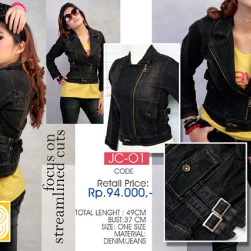 Foto Produk Jaket Jeans Hitam (MD1) dari LABEL9 CLOTH