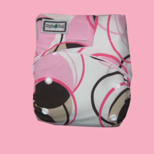 Foto Produk Ziggie Zag JUMBO Cloth Diaper - Pink Retro dari CHRISTALIS Shop
