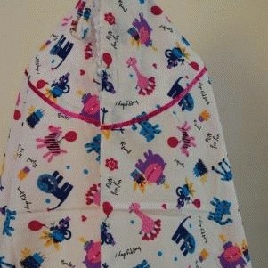 Foto Produk Mukena Motif Binatang Pink, 5-6T dari My 1st Style - Kids Wear