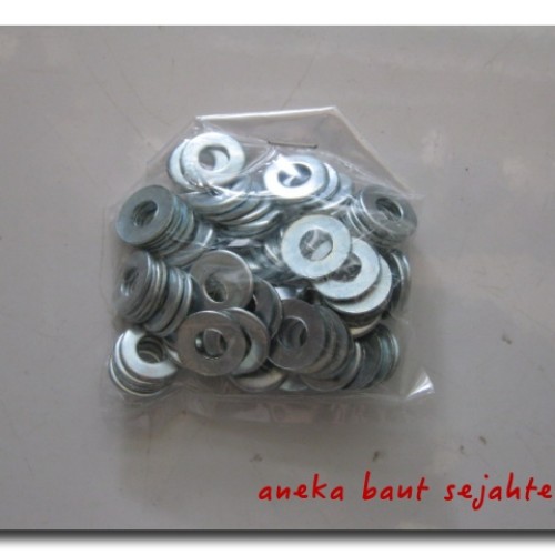 Foto Produk Ring Plat M5 Putih dari ANEKA BAUT SEJAHTERA