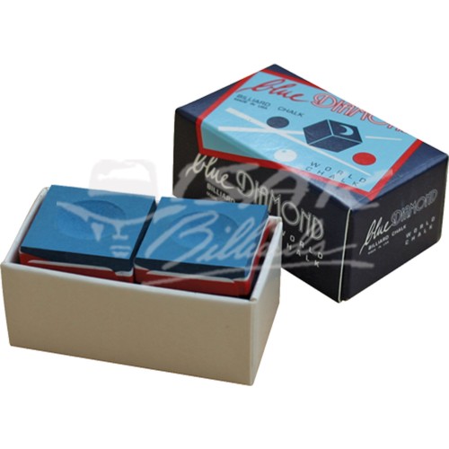 Foto Produk Blue Diamond Chalk - 2 Piece Billiard Chalk - Kapur Biliar - Biru dari ISAK Billiard Sport Co.