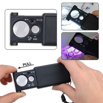 Foto Produk Senter Batu Cincin + Kaca Pembsesar / Zoom 60X - 9881 / Senter ZOOM dari Barrokah Berkah Grosir