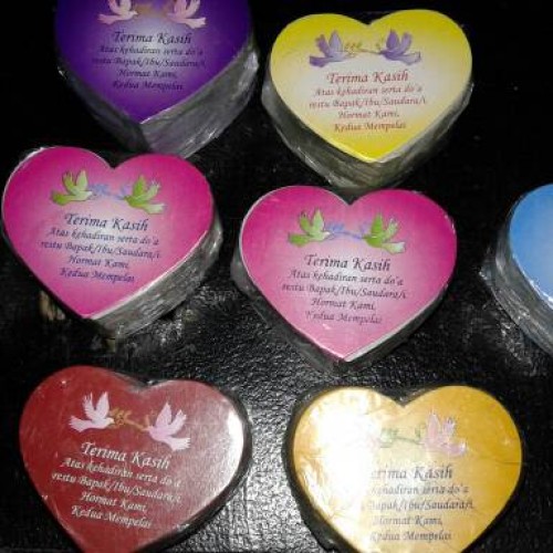 Foto Produk souvenir kartu ucapan terima kasih love murah dari reyhan souvenir