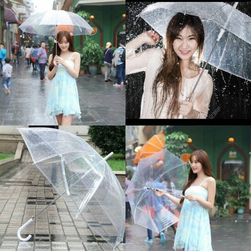 Foto Produk Payung Transparan Bening umbrella transparant Korea Japan Best Quality dari lbagstore