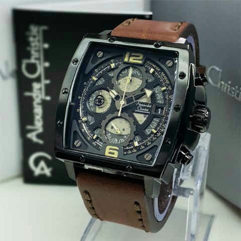 Foto Produk Jam Tangan AC 6376 Black Brown Yellow Ori dari novy setiawan