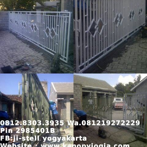 Jual Pagar Minimalis Pintu Besi Jogja Yogyakarta Trend Minimalis Art Tokopedia