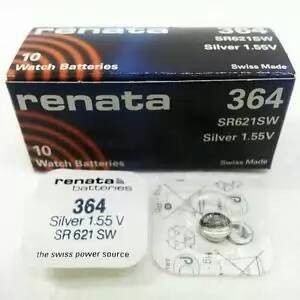 Foto Produk BATRE RENATA SR621SW SR621 SR 621 SW 364 BATTERY BATERAI - Expired 01-2023 dari HKR Store
