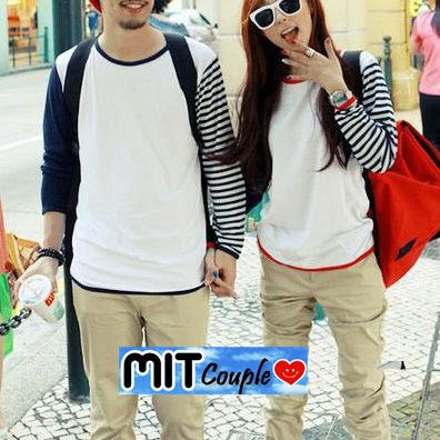 Foto Produk Kaos Couple lengan panjang / Baju Pasangan dari Grosir Baju Couple :)