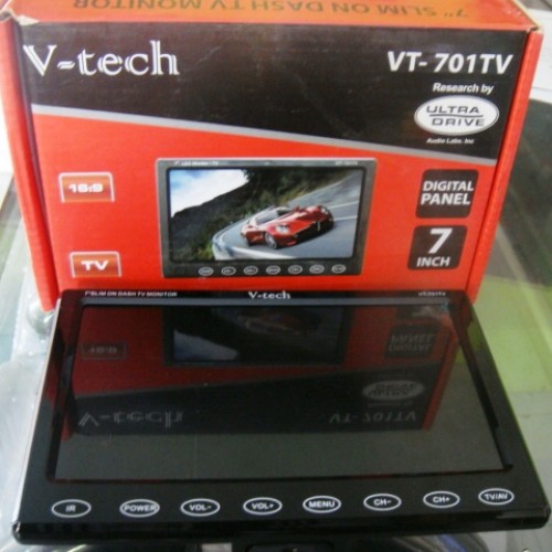 Jual Tv Mobil 7 Inch Slim On Dash Vtech Vt 701tv Berkualitas Kab Sragen Galaxyaudio Tokopedia