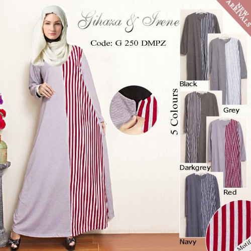 Foto Produk G250DMPZ/G 250 DMPZ IRENE HIJAB MAXI GAMIS DRESS JUBAH FASHION WANITA dari Warung Wongkito