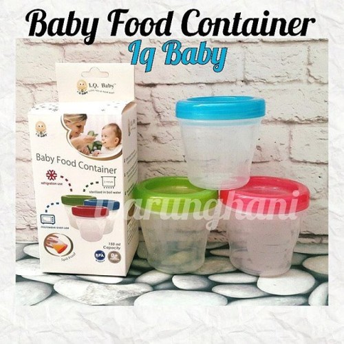 Foto Produk Baby food container iq baby | tempat mpasi | tempat asi dari warunghani