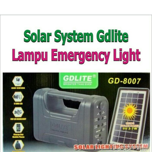 Foto Produk SOLAR SYSTEM GDLITE LAMPU EMERGENCY LIGHT dari Gifar berkah
