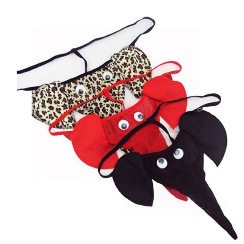 Foto Produk Sexy Lingerie/Thong Pria Model Gajah/ Elephant Thong w/ Belalai/Trunk - Hitam dari Mooi Lashes