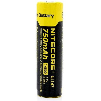 Foto Produk NITECORE 14500 Rechargeable Li-ion Battery 750mAh 3.7V dari Buka Lapakpedia