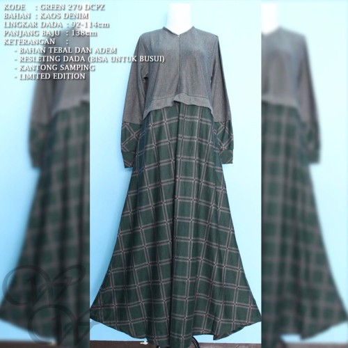 Foto Produk GREEN G 270 DCPZ IRENE HIJAB MAXI GAMIS DRESS FASHION MUSLIMAH dari Warung Wongkito