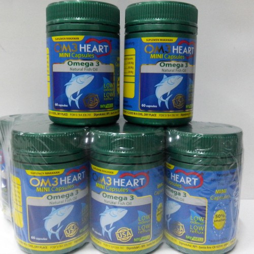 Foto Produk Om3heart / Omeheart Omega 3 isi 60. dari Apt Mega Jaya