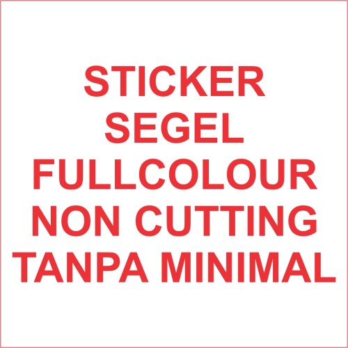 Foto Produk Stiker segel Garansi fullcolour noncutting (bahan pecah telur) dari Samurai Printing