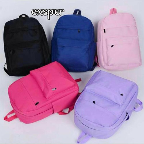 Foto Produk Ransel canvas polos Baru | Tas Backpack Wanita Murah dari Claudia Krystina