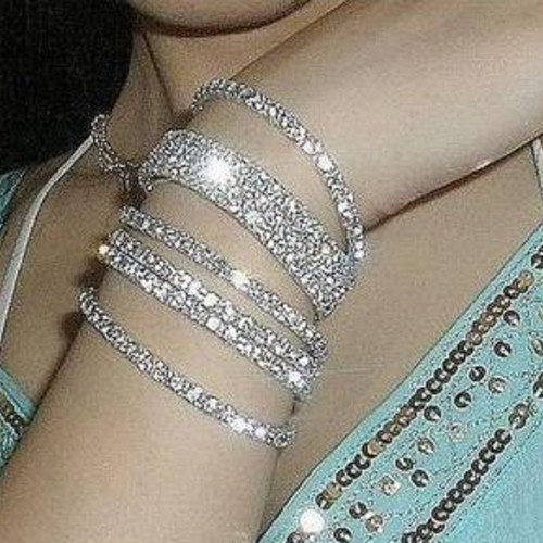 Foto Produk gelang silver berlian / silver diamond bracelet JGE008 dari Oila