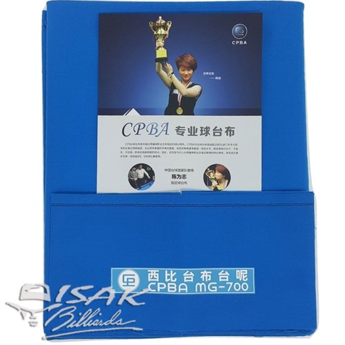 Foto Produk Kain Laken 9-ft CPBA MG-700 - Electric Blue - Billiard Biliar Cloth dari ISAK Billiard Sport Co.