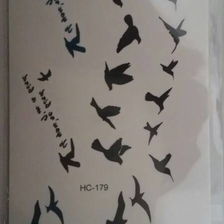 Foto Produk Temporary Bird tattoo sticker / tato burung / tatoo import dari HN Collections