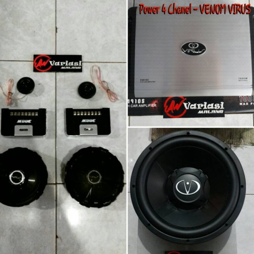 Jual Paket Audio Venom Virus Komplit Kab Malang Aw Variasi Tokopedia