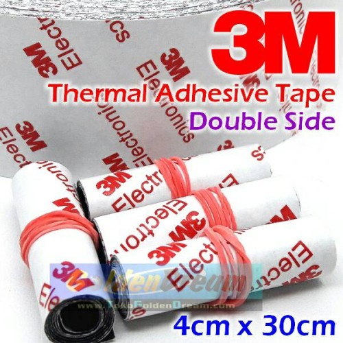 Foto Produk Thermal Adhesive Tape 3M Double Side 9448A Sticker Heatsink Panas Heat dari Golden Dream
