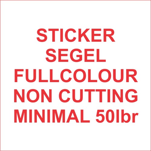 Foto Produk Stiker segel Garansi fullcolour non cutting (bahan pecah telur) #50lb dari Samurai Printing