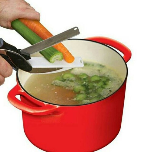 Foto Produk Clever cutter / gunting pemotong sayur pisau dapur tajam dari grosirltc